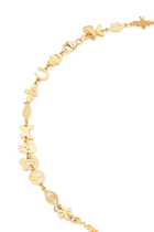 Multi-Icon Link Necklace, 14k Yellow Gold